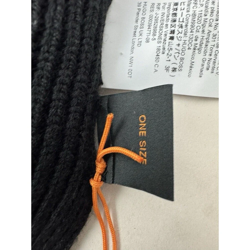 BOSS Hugo Boss Afox Wool Blend Logo Scarf NWT